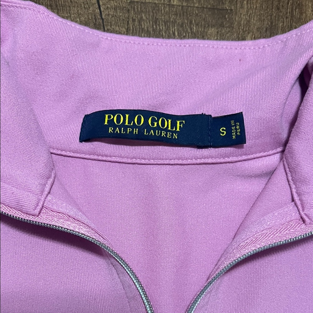 Polo Golf by Ralph Lauren Pink Long-Sleeve Half-Zip Performance Top - Picture 2 of 6